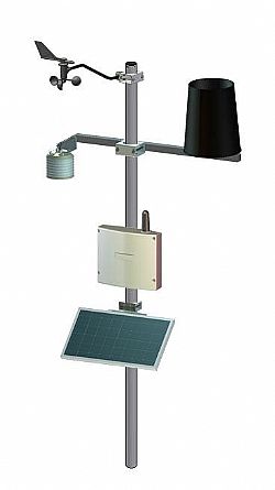 MeteoSense standard with solar panel